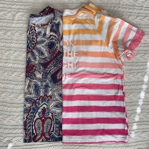 CJ Banks Lot of 2 shirts,  size 3X